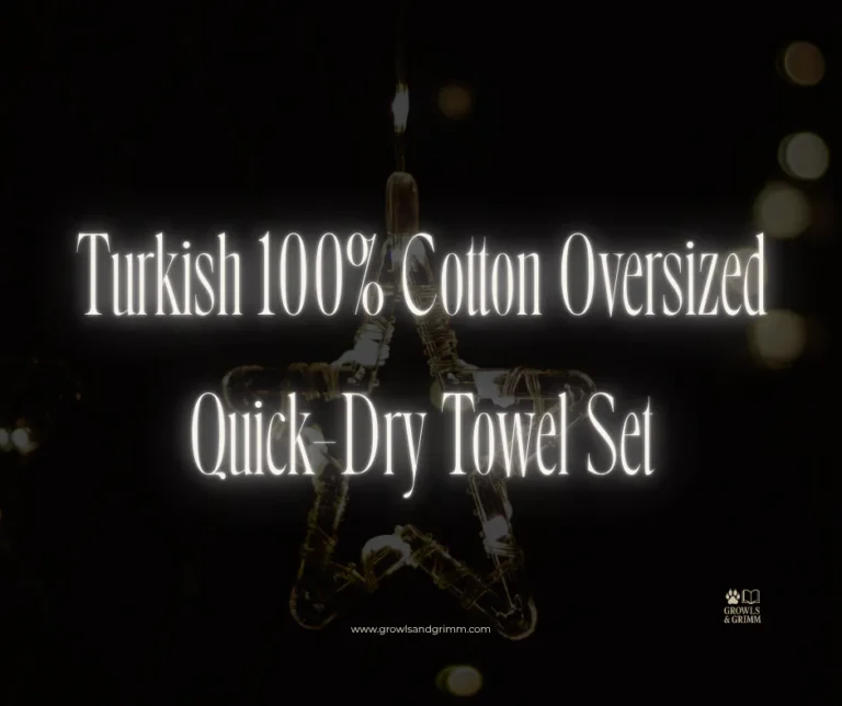 Turkish 100% Cotton Oversized Quick-Dry Towel Set