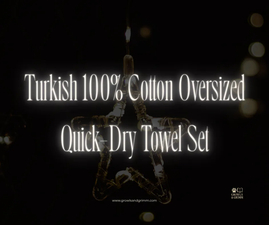 Turkish 100% Cotton Oversized Quick-Dry Towel Set